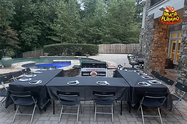 Hibachi Table and Chair Rentals
