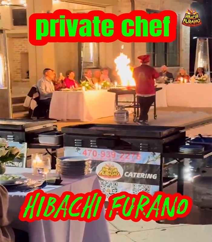 at home hibachi party